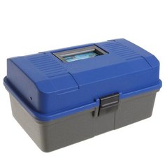 Ящик HELIOS для инструментов двухполочный 33x20x16 см синий