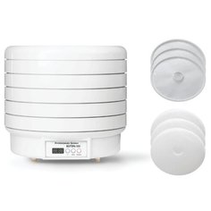 Сушилка ВолТера 1000 Люкс с таймером (с 3 сетчатыми и 3 поддонами для пастилы) белый