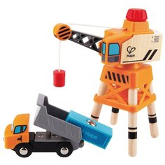 Набор техники Hape E3715 оранжевый/серый