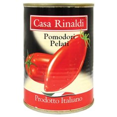 Томаты очищенные в собственном соку Casa Rinaldi жестяная банка 400 г