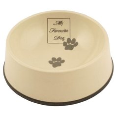 Миска Beeztees керамическая My Favourite Dog 1.3 л бежево-коричневый
