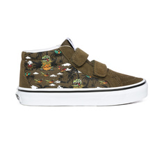 Детские высокие кеды Dineapple Floral Sk8-Mid Reissue V Vans