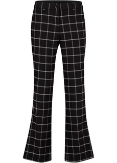 Брюки из бенгалина в клетку Bonprix