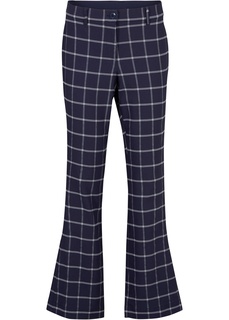 Брюки из бенгалина в клетку Bonprix