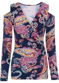 Футболка с вырезами на плечах Bonprix