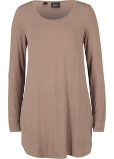 Удлинённый лонгслив с длинными рукавами Bonprix