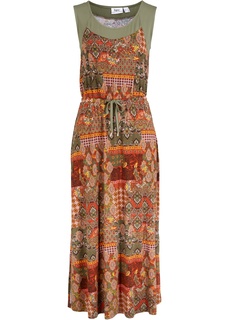 Платье миди с разрезом Bonprix