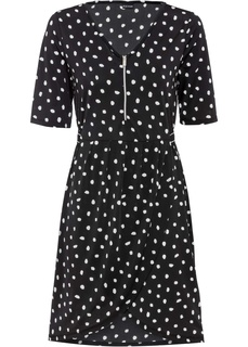 Платье трикотажное с молнией Bonprix