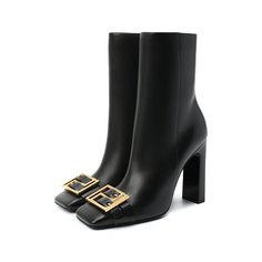 Кожаные ботильоны Versace