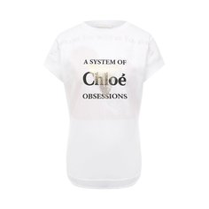 Хлопковая футболка Chloé