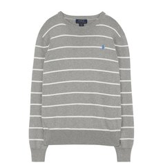 Хлопковый пуловер в полоску Polo Ralph Lauren