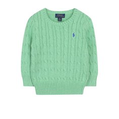 Хлопковый пуловер фактурной вязки Polo Ralph Lauren