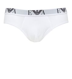 Комплект из двух белых трусов-брифов Emporio Armani