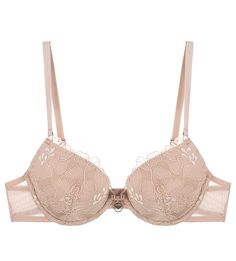 Бежевый бюстгальтер с эффектом пуш-ап Emporio Armani