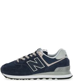 Синие кроссовки из замши New Balance