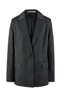 Серый пиджак свободного кроя Zarina