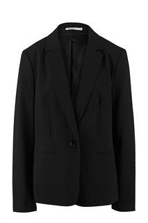 Черный пиджак с застежкой на пуговицу Zarina