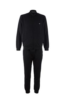 Хлопковый комплект из толстовки и брюк Emporio Armani