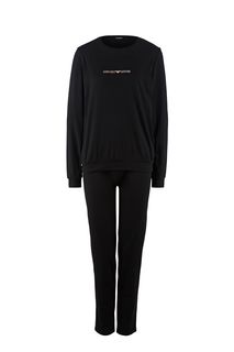 Хлопковый комплект из футболки и брюк Emporio Armani