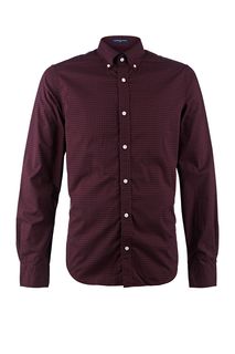 Рубашка в клетку с воротником button-down Gant