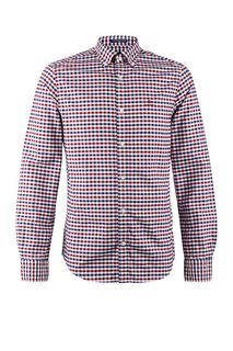 Рубашка в клетку с воротником button-down Gant