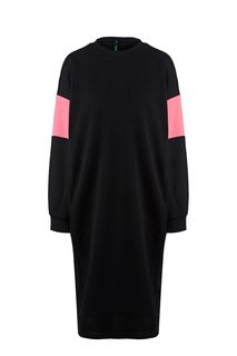 Черное платье-свитшот с карманами Befree