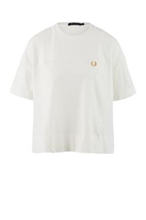 Белая футболка оверсайз Fred Perry