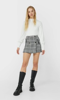 Stradivarius Футболка С Рукавами Со Сборкой По Низу Женская Коллекция Multicolor L