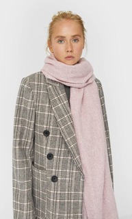 Stradivarius Шарф Из Мягкой Пряжи Женская Коллекция Приглушенно-Розовый 103