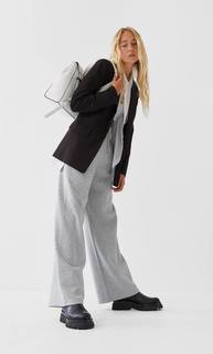 Stradivarius Открытый Блейзер Женская Коллекция Черный S