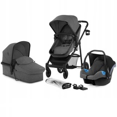 Коляска 3 в 1 Kinderkraft Juli Grey