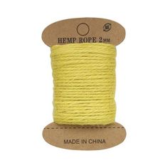 Джутовая веревка 10 м желтый АЙРИС пресс