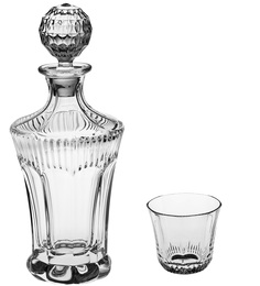 Набор для виски "OLD FASHION", 1 штоф 850 мл + 6 стаканов (300 мл) Crystal Bohemia