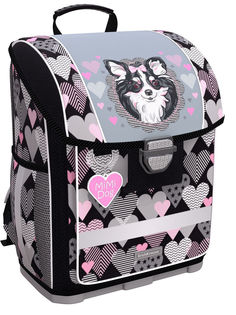 Ученический ранец с пластиковым дном ErichKrause ErgoLine 16L Mimi Dog