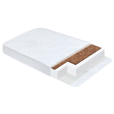 Матрас для кроватки Альма-Няня ЭЛИПС стеганный трикотаж, 3D-сетка