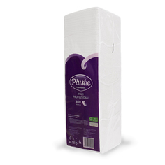 Салфетки Plushe maxi professional белые 24см 1 слой 400 листов