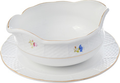 Соусник 500 мл; "Natalie", декор "Мелкие цветы, отводка золото" Thun 1794