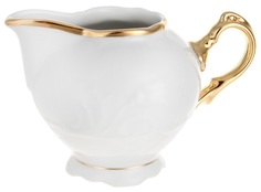 Молочник 200 мл; "Tulip", Белоснежный тюльпан, золотые держатели Thun 1794