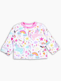 Кофта с окантовкой горловины Веселый малыш Единорожка, р. 74