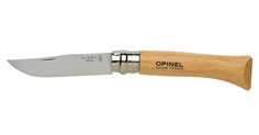 Нож 10 VRI бук, клинок 10см, нерж.сталь Sandvik 12C27 Opinel