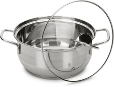 Кастрюля с крышкой OLIVIA 20х9.5см 2.8л Attribute Steel