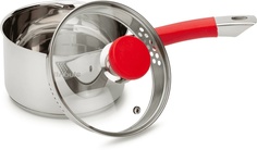 Ковш с крышкой AZIMUT 16x9.5см 1.8л Attribute Steel