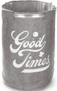 Корзина для белья круглая GOOD TIMES серая Attribute Storage