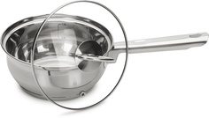 Ковш с крышкой OLIVIA 16х7.5см 1.4л Attribute Steel