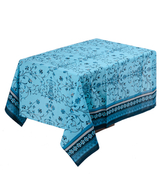 Скатерть Текстильная лавка Spring Цвет: Бирюзовый 150х150 см