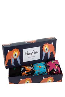 Набор носков мужских Happy Socks XANI09 голубых 41-46 EU