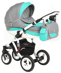 Коляска 3 в 1 Adamex Aspena Eco Gray Green