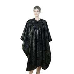 Пеньюар для стрижки Dewal Love нейлон черный 138x150 см на крючках
