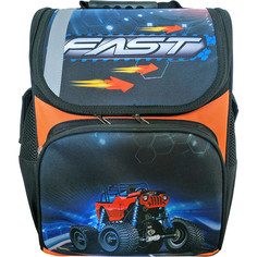 Ранец ученический Fast, 35x27x15 см Action!