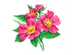 Набор для вышивания Каролинка "Ветка шиповника"